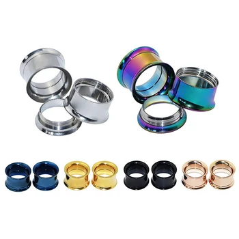 6pairs Colorful Stainless Steel Screwed Ear Gauges Tunnels Plugs Internally Threaded Flesh Stretcher Piercing Expander Jewelry
6pairs Colorful Stainless Steel Screwed Ear Gauges Tunnels Plugs Internally Threaded Flesh Stretcher Piercing Expander Jewelry