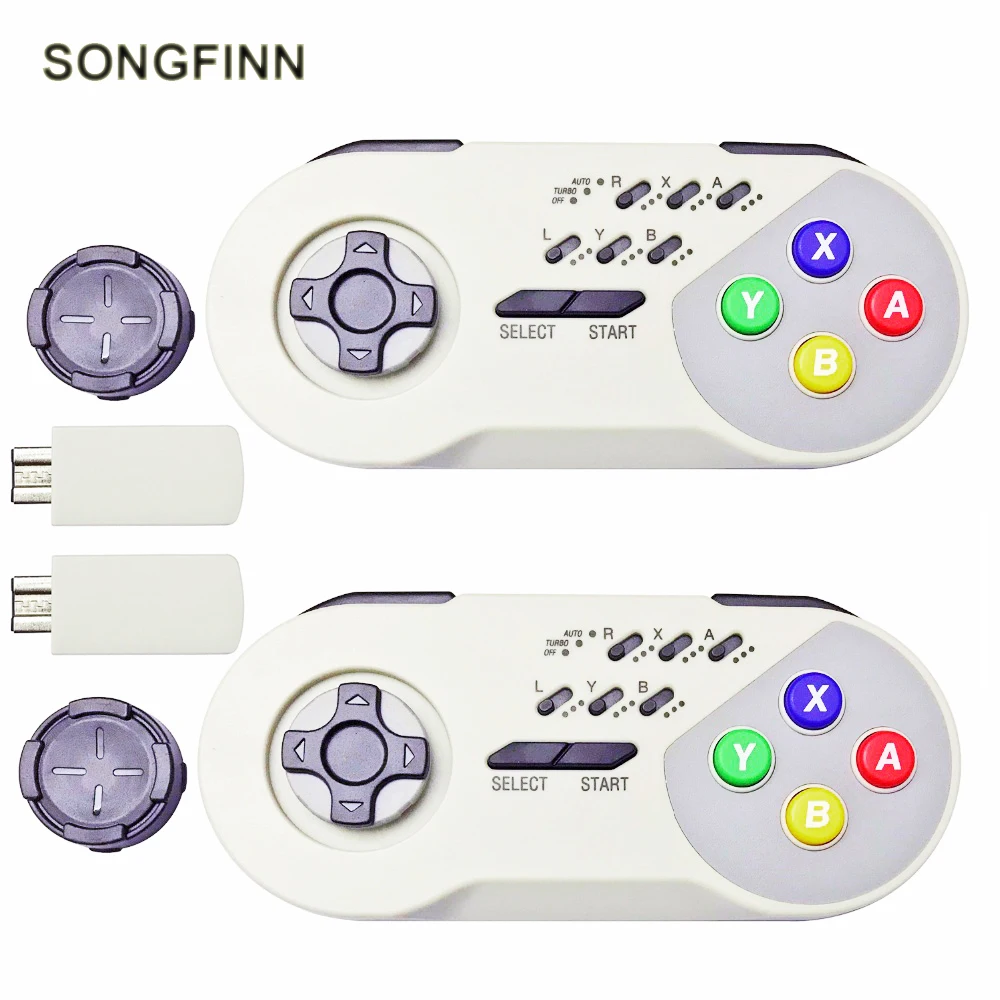 SONGFINN Wireless Turbo Controller Joystick Gamepad With Package for SNES Mini Classic Edition for 16 bit 46 pin Game Console
SONGFINN Wireless Turbo Controller Joystick Gamepad With Package for SNES Mini Classic Edition for 16 bit 46 pin Game Console