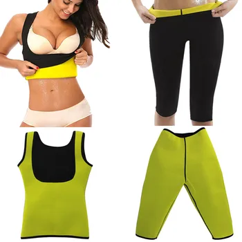 Shapers Sauna Waist Trainer Corset Thermo Push Up Vest Fitness Stretch Control Panties Slimming Neoprene Vest & Pant Set
Shapers Sauna Waist Trainer Corset Thermo Push Up Vest Fitness Stretch Control Panties Slimming Neoprene Vest & Pant Set