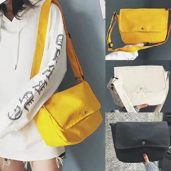 Women Girl Canvas Shoulder Bag Teenagers School Large Capacity Crossbody Bag New
Women Girl Canvas Shoulder Bag Teenagers School Large Capacity Crossbody Bag New