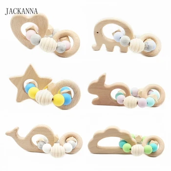 Baby Teether Bracelet Wooden Animal Teether Silicone Beads Teething Rattle Bracelets DIY Jewelry Nurse Toys Infant Baby Products
Baby Teether Bracelet Wooden Animal Teether Silicone Beads Teething Rattle Bracelets DIY Jewelry Nurse Toys Infant Baby Products