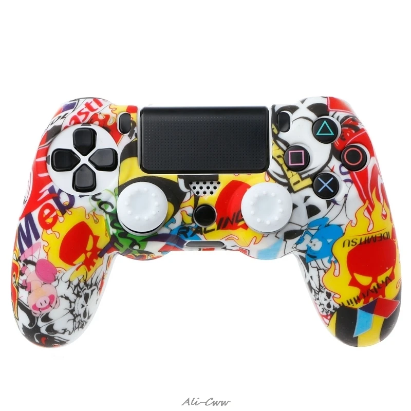 Multi-color Silicone Case Cover For Play Station Dualshock 4 PS4 DS4 Pro Slim Controller Skin + 2 Thumb Stick Grips Caps
Multi-color Silicone Case Cover For Play Station Dualshock 4 PS4 DS4 Pro Slim Controller Skin + 2 Thumb Stick Grips Caps