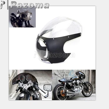 Supermoto Motorcycle Racing Viper Fairing Screen Universal Retro 5-3/4" Headlight Matte Black and Clear Windscreen Deflector
Supermoto Motorcycle Racing Viper Fairing Screen Universal Retro 5-3/4" Headlight Matte Black and Clear Windscreen Deflector