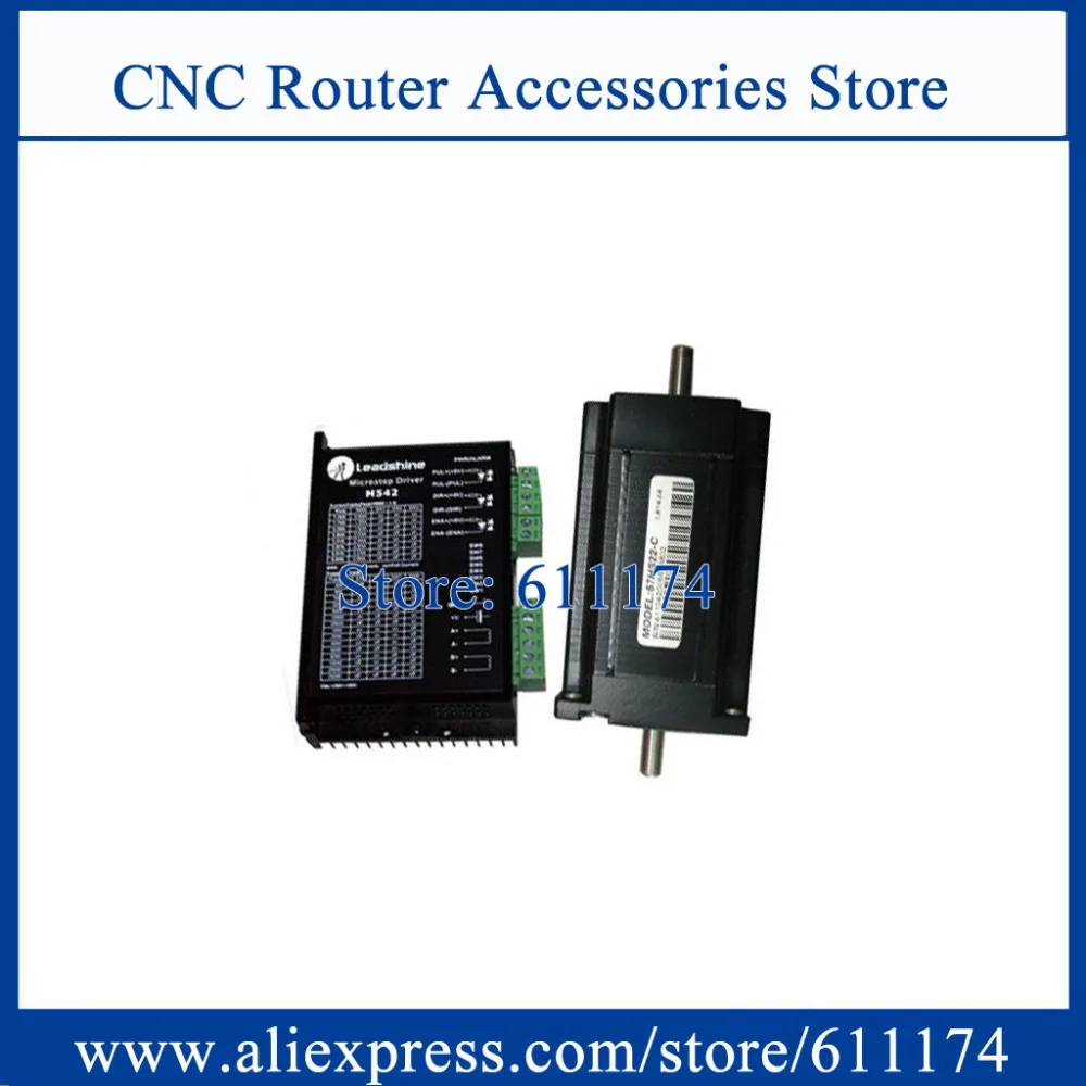 Leadshine nema23 stepper motor and Driver M542 + 57HS22-C 22kgf.cm Double shaft 2-phase hybrid Stepper Motor
Leadshine nema23 stepper motor and Driver M542 + 57HS22-C 22kgf.cm Double shaft 2-phase hybrid Stepper Motor