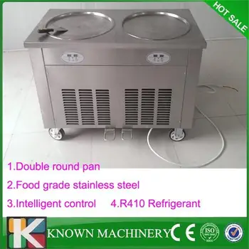 R410 480mm two big double round pans high compressors frying fried ice cream machine
R410 480mm two big double round pans high compressors frying fried ice cream machine