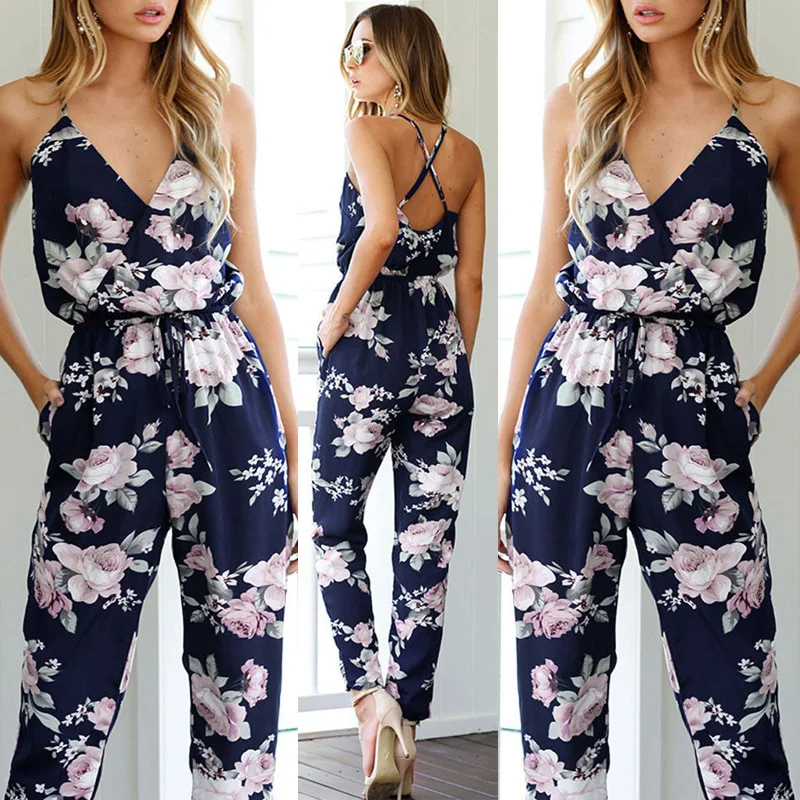 floral summer jumpsuit