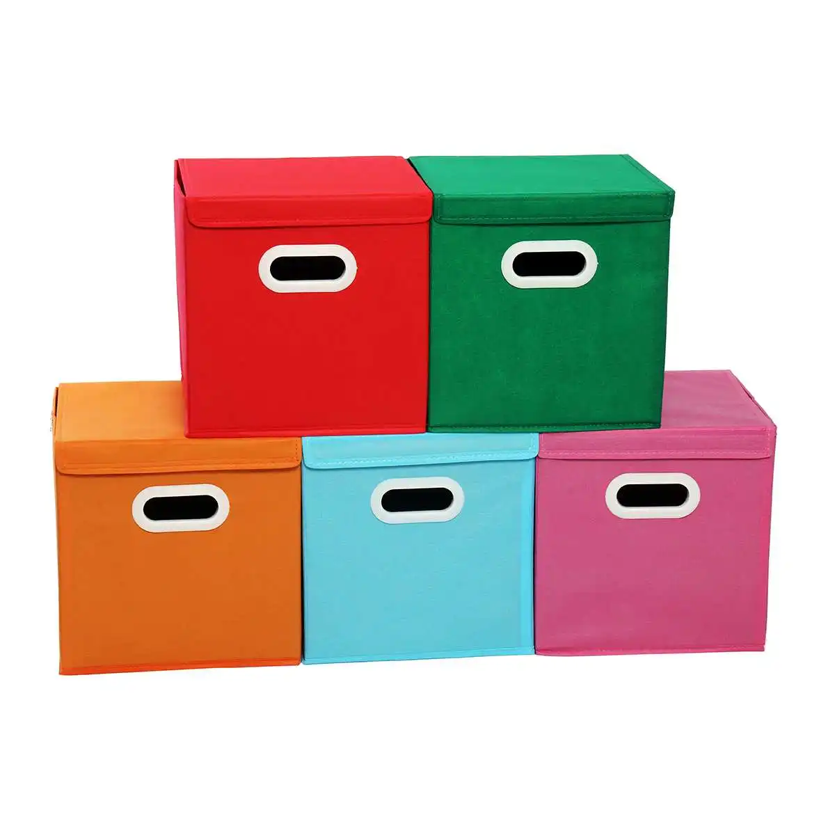 Cotton Fabric Folding Storage Box Foldable Bins Toys Organizer With Lids And Handles Storage Basket Laundry Basket 280x280x280mm
Cotton Fabric Folding Storage Box Foldable Bins Toys Organizer With Lids And Handles Storage Basket Laundry Basket 280x280x280mm