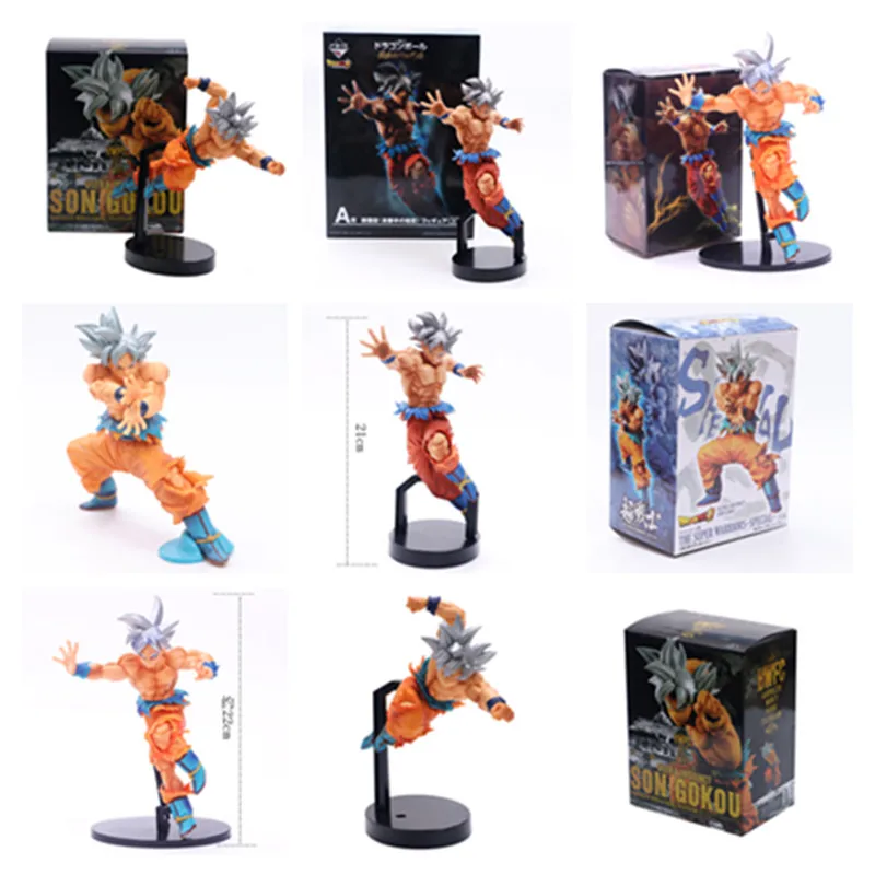 5 Styles Dragon Ball Z Goku Super Saiyan Bomb Wave Silver Hair Limited Ver. Action Figure DBZ Goku Collection Model 16-26cm
5 Styles Dragon Ball Z Goku Super Saiyan Bomb Wave Silver Hair Limited Ver. Action Figure DBZ Goku Collection Model 16-26cm