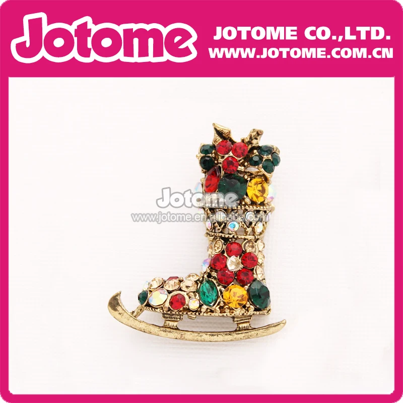 100pcs/lot 2016 Christmas Stocking Brooch Holiday Xmas Present Rhinestone Stocking Skate Jewelry Component
100pcs/lot 2016 Christmas Stocking Brooch Holiday Xmas Present Rhinestone Stocking Skate Jewelry Component