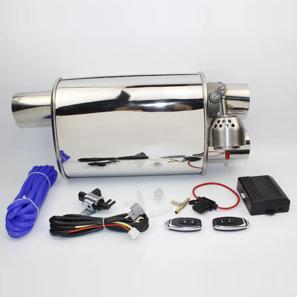 2.5" Exhaust System Stainless Steel Electric Exhaust CutOut Valve With Electronic Remote Control Switch Muffler exhaust pipe
2.5" Exhaust System Stainless Steel Electric Exhaust CutOut Valve With Electronic Remote Control Switch Muffler exhaust pipe