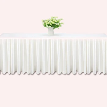 3m wedding Table skirts white ice silk wedding table skirt table cloth decoration
3m wedding Table skirts white ice silk wedding table skirt table cloth decoration