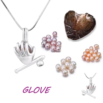 Glove cage pendant Silver Plated with Vacuum oyster pearl great Fashion mix Style Jewelry Valentine's day meaning present PO148
Glove cage pendant Silver Plated with Vacuum oyster pearl great Fashion mix Style Jewelry Valentine's day meaning present PO148