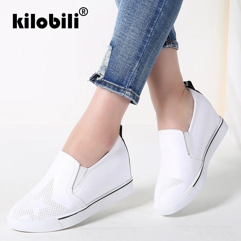 kilobili 2019 Spring women flats thick heel platform genuine leather slip on flats women black high increasing autumn shoes
kilobili 2019 Spring women flats thick heel platform genuine leather slip on flats women black high increasing autumn shoes