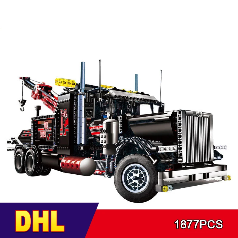 DHL 20020 Technic Ultimate Series The Mechanical American Style Heavy Container Trucks Building Blcoks Bricks Toys 8258
DHL 20020 Technic Ultimate Series The Mechanical American Style Heavy Container Trucks Building Blcoks Bricks Toys 8258