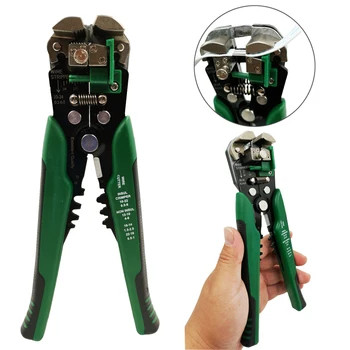 Hand Tools Automatic Wire Stripping Pliers Crimper Pressure Cable Cutter Multitool Stripping AWG24-10 0.2-6mm2 Crimping 0.5-6mm2
Hand Tools Automatic Wire Stripping Pliers Crimper Pressure Cable Cutter Multitool Stripping AWG24-10 0.2-6mm2 Crimping 0.5-6mm2