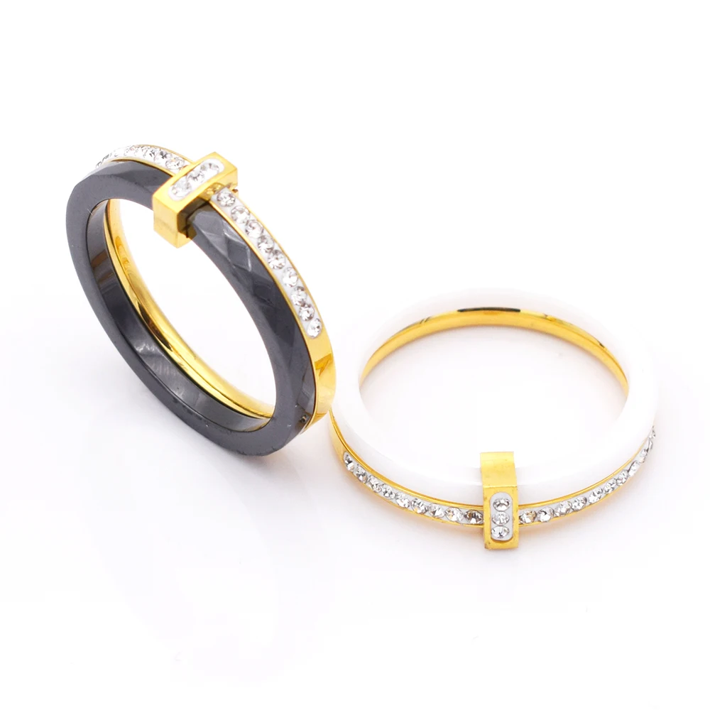 2 Stlye Fashion Delicate Stainless Steel And Ceramics Rings For Women Manual Mosaic Zircon Ring For Wedding Gift
2 Stlye Fashion Delicate Stainless Steel And Ceramics Rings For Women Manual Mosaic Zircon Ring For Wedding Gift