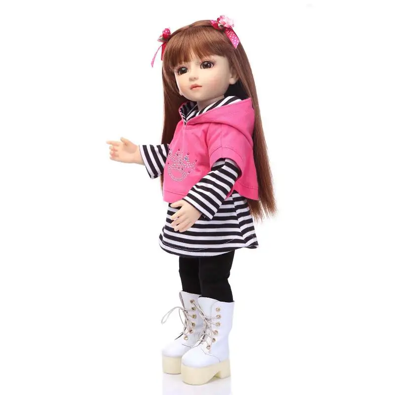 17inch Plastic Joint Dolls Dress up Princess BeBe Reborn 45cm Plastic Reborn Dolls Kids Toys Pullip Fo Children Birthday Gift
17inch Plastic Joint Dolls Dress up Princess BeBe Reborn 45cm Plastic Reborn Dolls Kids Toys Pullip Fo Children Birthday Gift