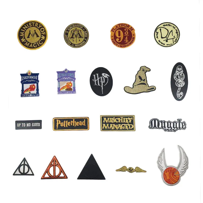 Harry Potter Golden Snitch Sorting Hat Potterhead Platform Muggle Logo Ministry of Magic Logo Embroidered TRANSFER APPLIQUE
Harry Potter Golden Snitch Sorting Hat Potterhead Platform Muggle Logo Ministry of Magic Logo Embroidered TRANSFER APPLIQUE