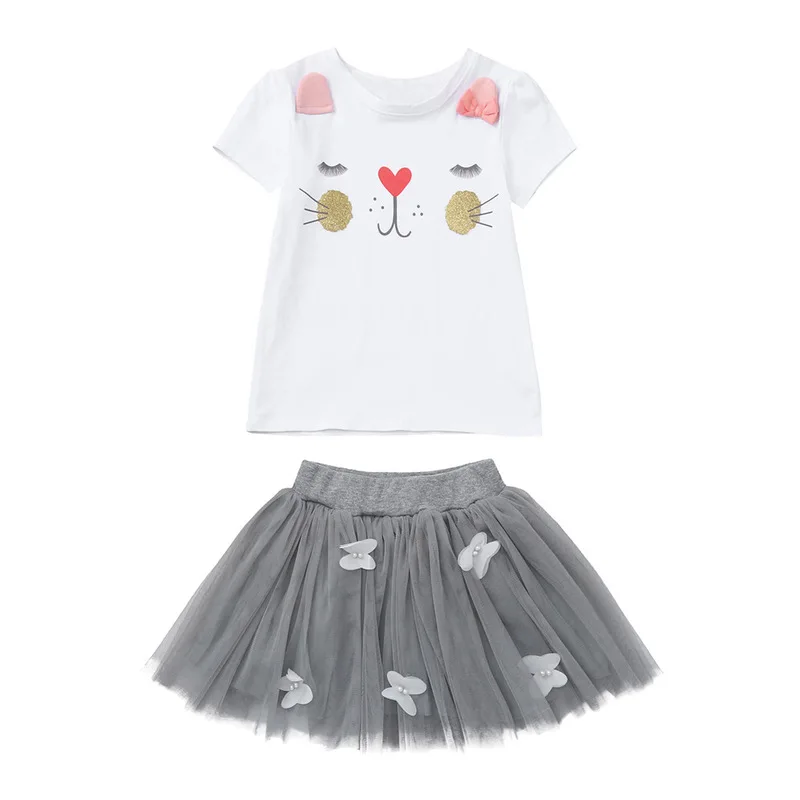 2 3 4 5 6 7 8 Year Girls Summer Clothes New Casual Cotton T-shirt Tutu Skirts Children Suits Cartoon Pattern Kids Clothing
2 3 4 5 6 7 8 Year Girls Summer Clothes New Casual Cotton T-shirt Tutu Skirts Children Suits Cartoon Pattern Kids Clothing