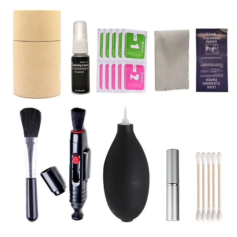 1 Set Camera Cleaner Accessories Cleaning Kit for DSLR Cameras and Electronic Lens Sensor LCD Screen Dust Air Blower lenspen
1 Set Camera Cleaner Accessories Cleaning Kit for DSLR Cameras and Electronic Lens Sensor LCD Screen Dust Air Blower lenspen