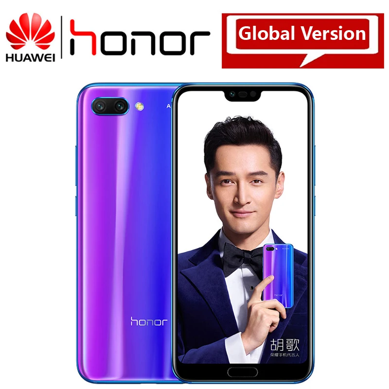 Honor 10 smartphone Global Version Mobile Phone 5.84" Full Screen Kirin 970 128G NFC Rear 24.0MP+16.0MP 3400mAh battery
Honor 10 smartphone Global Version Mobile Phone 5.84" Full Screen Kirin 970 128G NFC Rear 24.0MP+16.0MP 3400mAh battery