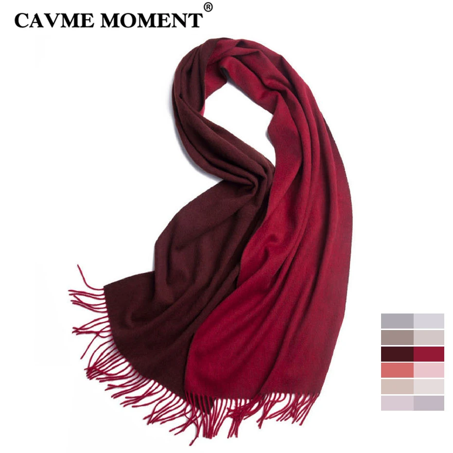CAVME Winter Wool Scarf Ladies Fashion Pashmina Scarves Basic Long Scarf Woolen Shawl Wraps Double Colors CUSTOM Name 40*180cm
CAVME Winter Wool Scarf Ladies Fashion Pashmina Scarves Basic Long Scarf Woolen Shawl Wraps Double Colors CUSTOM Name 40*180cm