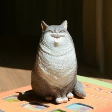 Creative individuality Resin Cat Figurine small ornament sitting room wine cabinet bookcase Gifts Crafts Home Decoration