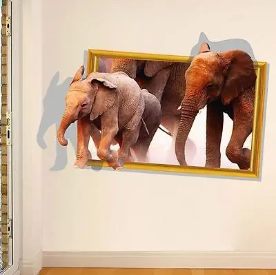 3D Cute Elephant Animal Removable Wall Stickers Room Decor Decal Vinyl Mural DIY 3D Wall Papers New
3D Cute Elephant Animal Removable Wall Stickers Room Decor Decal Vinyl Mural DIY 3D Wall Papers New