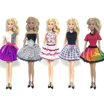 NK 5 piece / lot New High quality clothing doll dress & Fashion clothes for Barbie doll Free shipping
NK 5 piece / lot New High quality clothing doll dress & Fashion clothes for Barbie doll Free shipping