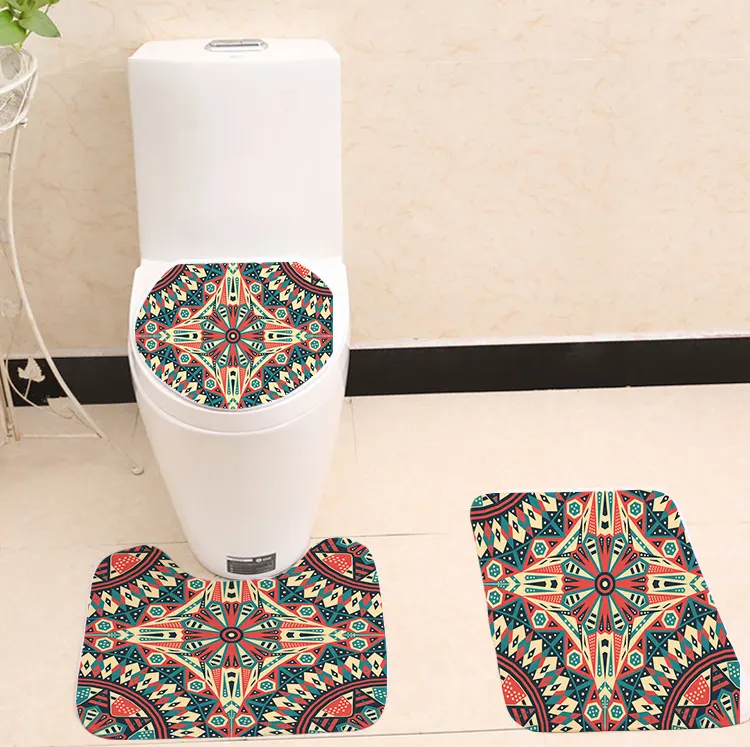 3pcs/set Mandala Design Printing Toilet Seat Cover Flannel Fabric Toilet Case Bathroom Non-slip Mat Home Decoration Products
3pcs/set Mandala Design Printing Toilet Seat Cover Flannel Fabric Toilet Case Bathroom Non-slip Mat Home Decoration Products