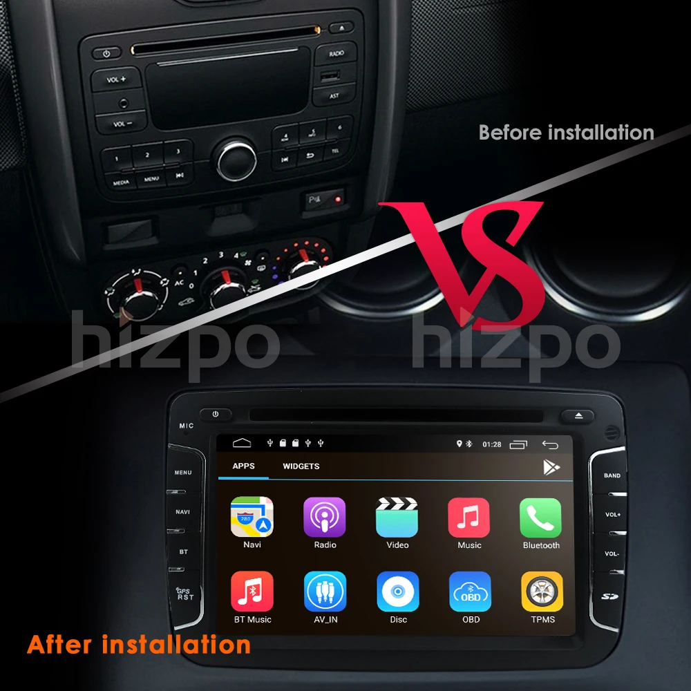 Flash Deal DSP IPS Android 9 Car DVD Stereo Player GPS for Dacia Sandero Renault Duster Captur Logan 2 with WiFi Radio BT 7