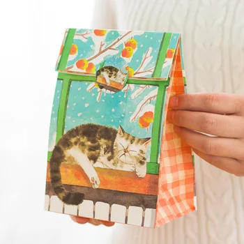 9 sets paper bag Fluffy kitten sleeping in sun design gift packaging birthday party Gift Wrap Storage bag
9 sets paper bag Fluffy kitten sleeping in sun design gift packaging birthday party Gift Wrap Storage bag