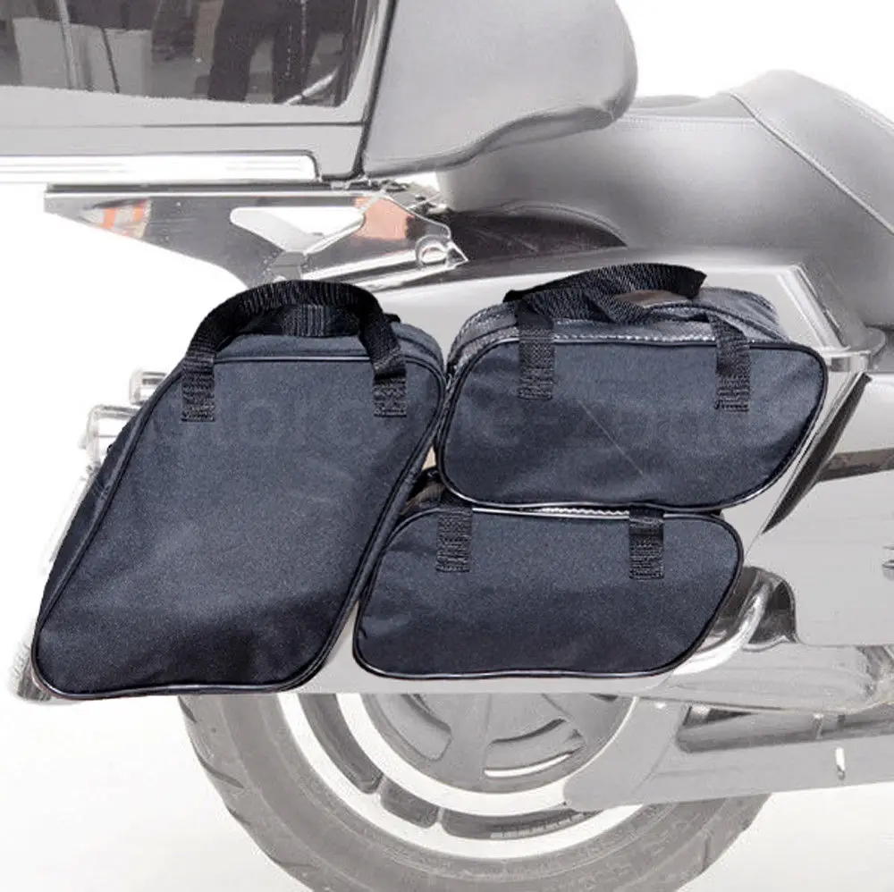 Motorcycle Black Saddlebags Packing Cube Liner Saddle Bags Set For Harley Touring Electra/Street/Road Glide Road King FLH 96-13
Motorcycle Black Saddlebags Packing Cube Liner Saddle Bags Set For Harley Touring Electra/Street/Road Glide Road King FLH 96-13