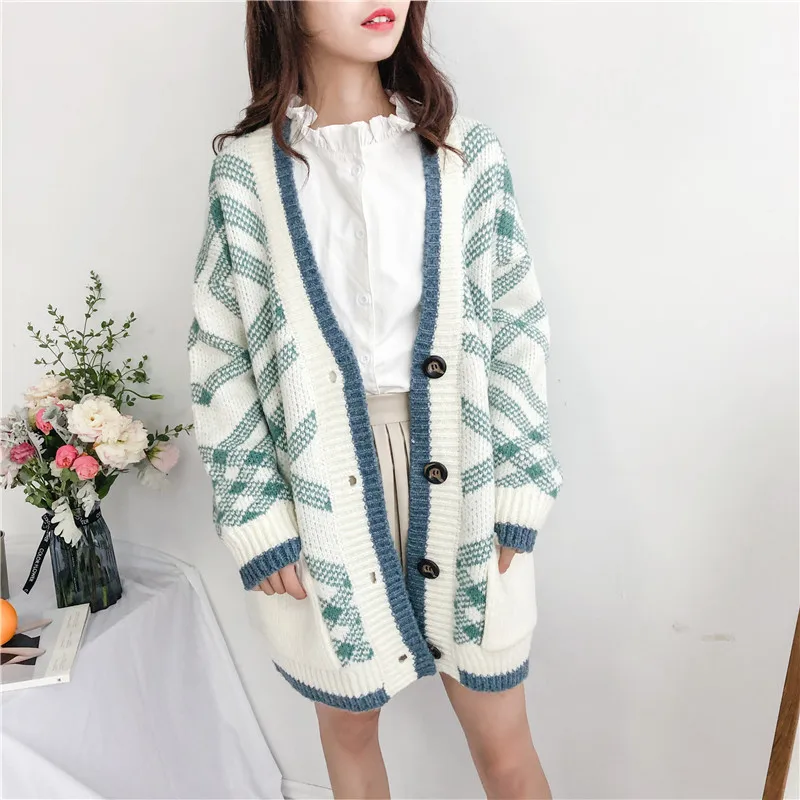 Kemixiaoxuan New Arrival 2018 Autumn Winter Knitted Cardigans Female Multicolor V Neck Long Sleeve Loose Coat Woman
Kemixiaoxuan New Arrival 2018 Autumn Winter Knitted Cardigans Female Multicolor V Neck Long Sleeve Loose Coat Woman