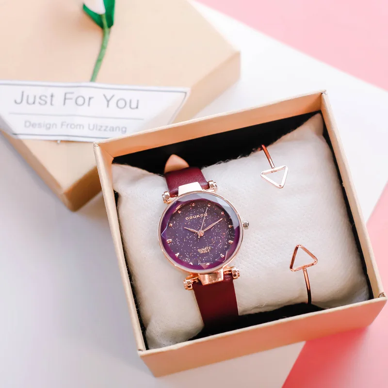 Reloj Mujer Ladies Watch Starry Quartz Watches for Women Simple Bracelet Watch Leather Band Female Clock Relogio Feminino- 21
Reloj Mujer Ladies Watch Starry Quartz Watches for Women Simple Bracelet Watch Leather Band Female Clock Relogio Feminino- 21
