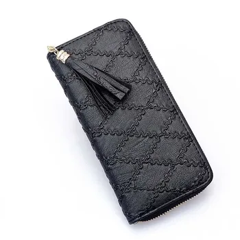 New Wallet Lingge wallet Purse Long phone bag Clutch bag Coin Purse Zipper Frame bag women bag large capacity Tassel wallet
New Wallet Lingge wallet Purse Long phone bag Clutch bag Coin Purse Zipper Frame bag women bag large capacity Tassel wallet