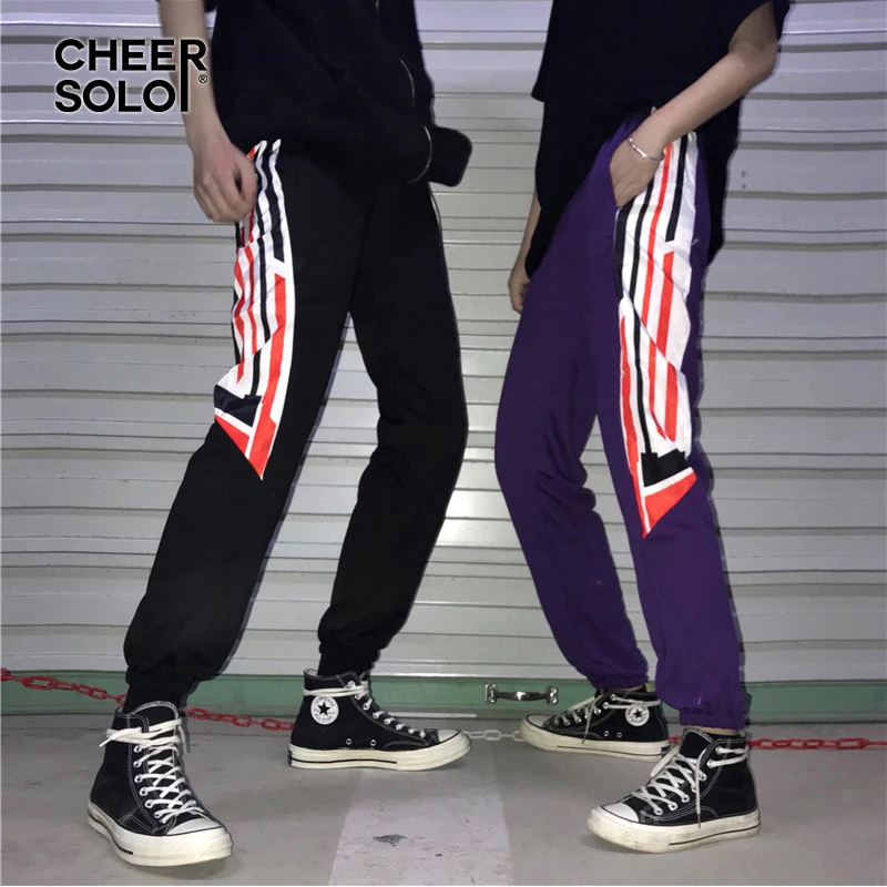 CheerSolo Casual Pants Color Block Harajuku Trousers Women Joggers Sweat Pants Summer Black Purple Pants
CheerSolo Casual Pants Color Block Harajuku Trousers Women Joggers Sweat Pants Summer Black Purple Pants