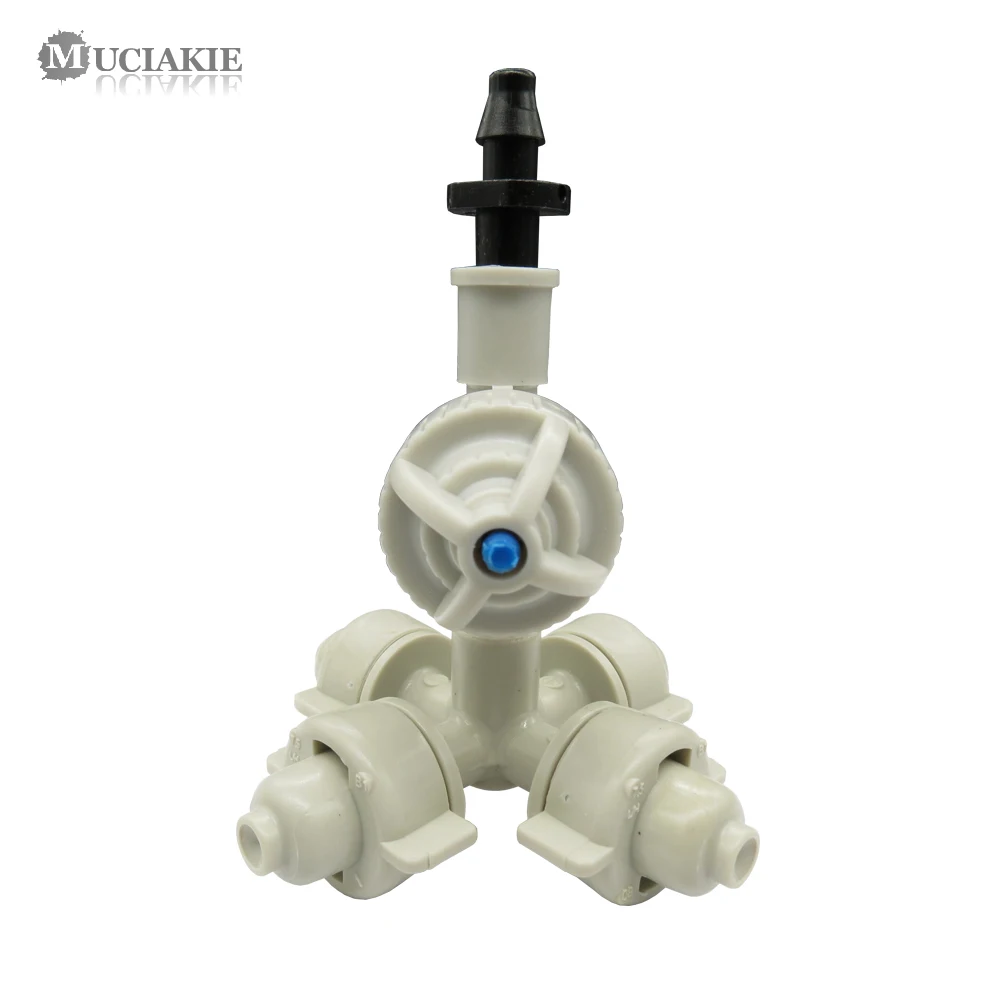 MUCIAKIE 2PCS Grey White Mist Cross Nozzle with Anti Drip Device 4/7mm Barb Connector Garden Irrigation Misting Sprinkler
MUCIAKIE 2PCS Grey White Mist Cross Nozzle with Anti Drip Device 4/7mm Barb Connector Garden Irrigation Misting Sprinkler