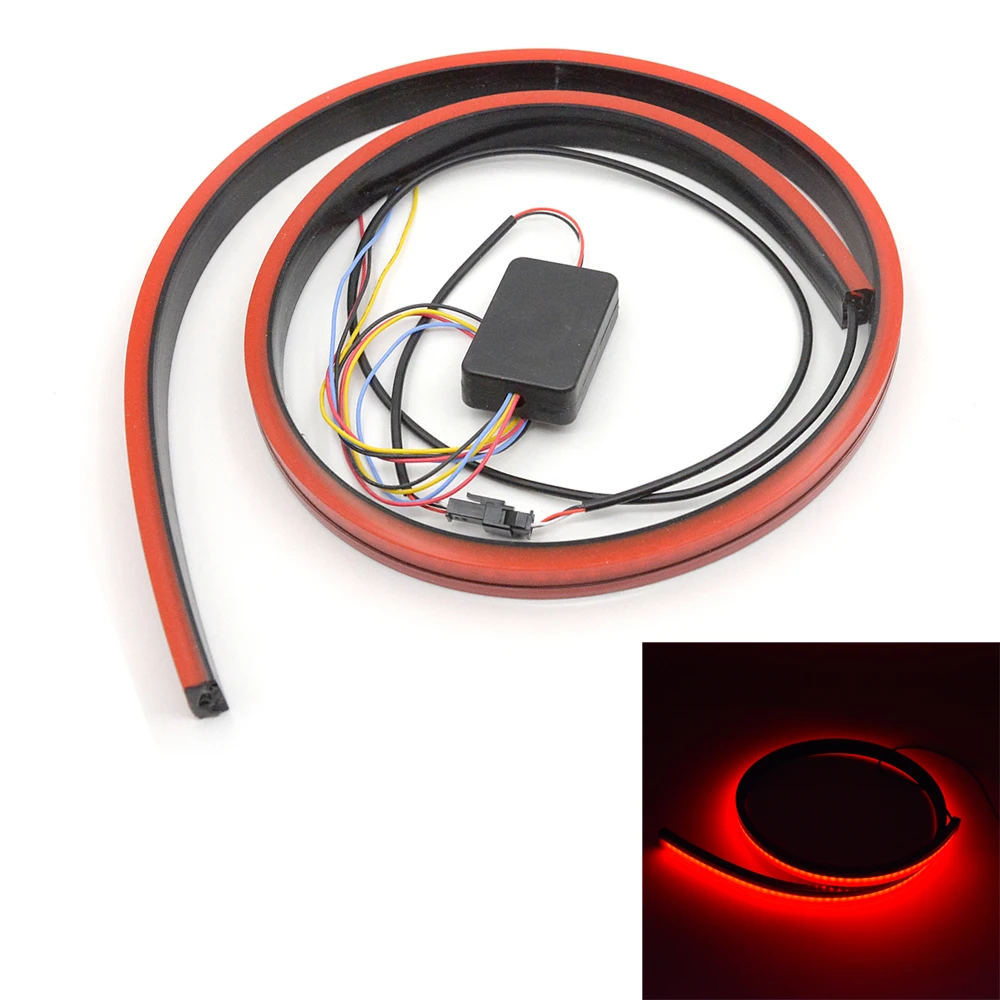 New Car Brake Light Bar,1set 100CM Red Led Flexible LED Light Bar Strip Backup Reverse Brake light Tailgate High Mount Rear Roof
New Car Brake Light Bar,1set 100CM Red Led Flexible LED Light Bar Strip Backup Reverse Brake light Tailgate High Mount Rear Roof