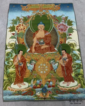Crafts statue Embroidery Tibetan Buddhism Nepal Thangka Brocade West San Siwu Buddha statue
Crafts statue Embroidery Tibetan Buddhism Nepal Thangka Brocade West San Siwu Buddha statue