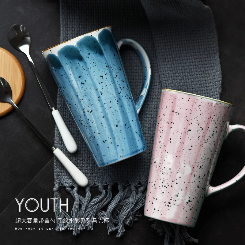 Korean coffee mug small fresh ceramic hand-painted large capacity student cup with lid with spoon kitchen office equipment
Korean coffee mug small fresh ceramic hand-painted large capacity student cup with lid with spoon kitchen office equipment