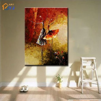 Textured Ballet Hand painted Modern Abstract Oil Painting on Canvas Wall Art Gift Living Room Home Decor No Frame JYJ ART SL099
Textured Ballet Hand painted Modern Abstract Oil Painting on Canvas Wall Art Gift Living Room Home Decor No Frame JYJ ART SL099