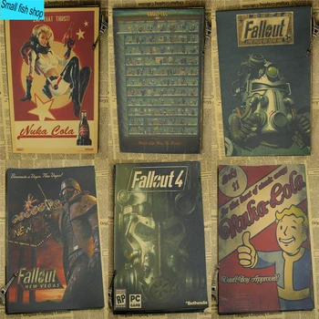 Fallout 3 4 Game Poster Home Furnishing decoration Kraft Game Poster Drawing core Wall stickers
Fallout 3 4 Game Poster Home Furnishing decoration Kraft Game Poster Drawing core Wall stickers