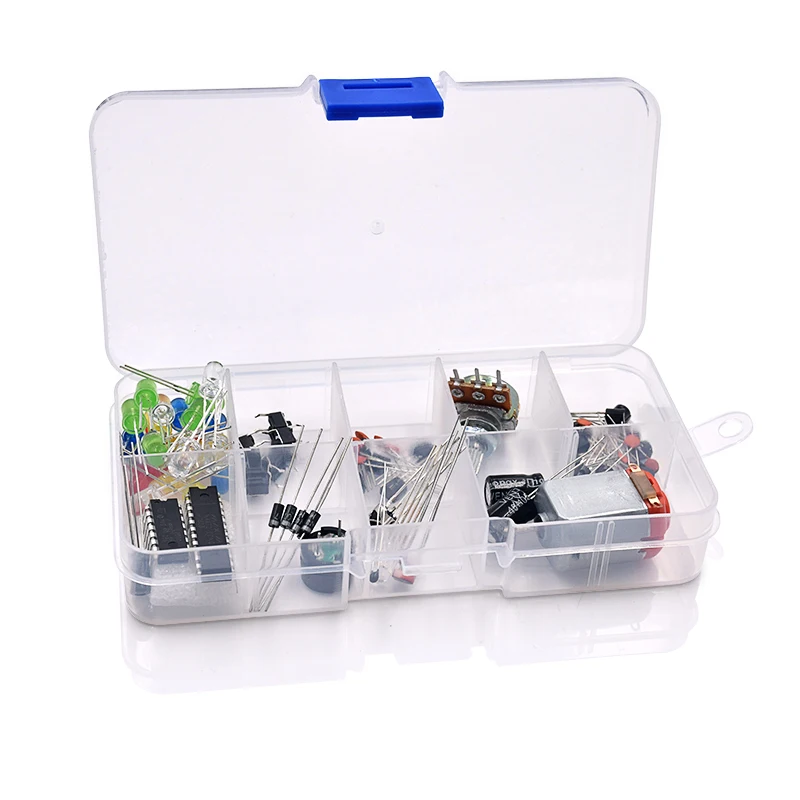 Electronic Universal Parts Kit Breadboard LED Cable Resistor Potentiometer Capacitance for Arduino UNO Kit
Electronic Universal Parts Kit Breadboard LED Cable Resistor Potentiometer Capacitance for Arduino UNO Kit