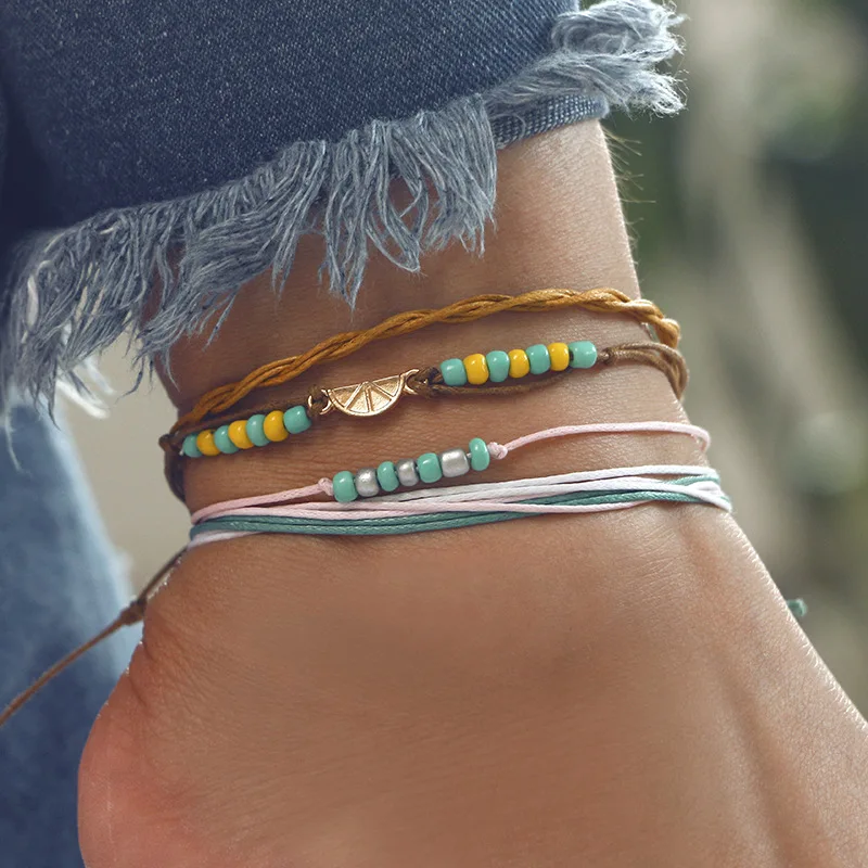 4pcs/set Boho Anklet Seed Bead Anklets For Women Foot Jewelry Anklet Barefoot Beach Anklet Bracelet bijoux femme gifts for women
4pcs/set Boho Anklet Seed Bead Anklets For Women Foot Jewelry Anklet Barefoot Beach Anklet Bracelet bijoux femme gifts for women