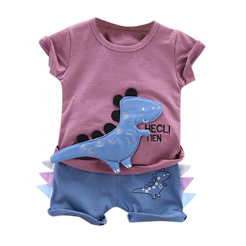 Summer New Fashion Toddler Baby Boys Cartoon Letter Dinosaur Print T Shirt Tops Shorts Outfits Set Wholesale Free Ship Z4
Summer New Fashion Toddler Baby Boys Cartoon Letter Dinosaur Print T Shirt Tops Shorts Outfits Set Wholesale Free Ship Z4