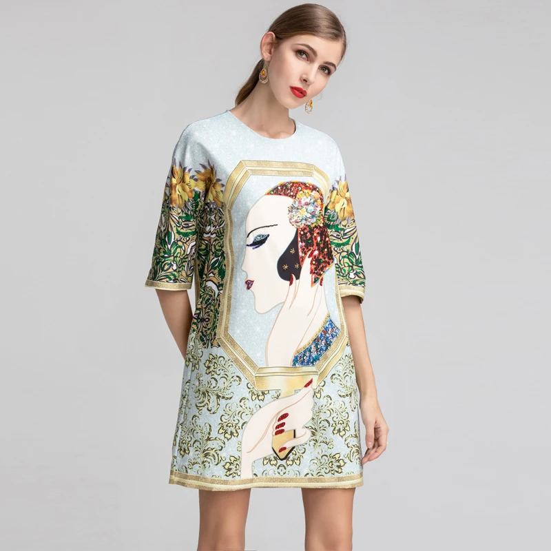 Red RoosaRosee Fashion Runway Summer Dress Women Half Sleeve Gorgeous Crystal Beaty Print Elegant Loose Dresses Holiday Vestido
Red RoosaRosee Fashion Runway Summer Dress Women Half Sleeve Gorgeous Crystal Beaty Print Elegant Loose Dresses Holiday Vestido