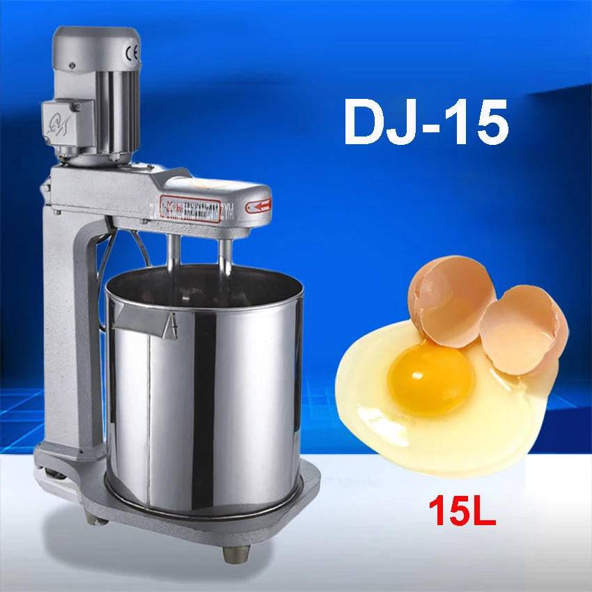 Image DJ 15 220V 50 Hz Commercial Food Mixer blenders Flour mixing Egg beater 15L Multifuntion dough mixer machine Whipped 3kg time