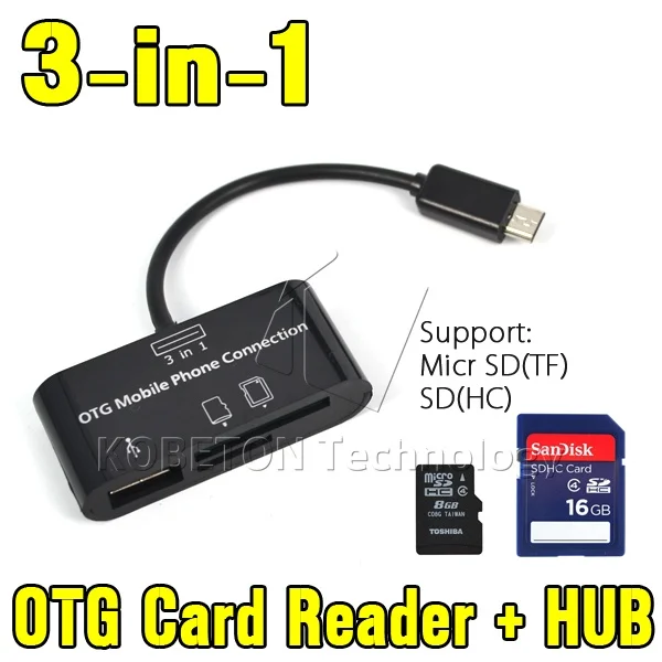 kebidu 3 in 1 Micro USB Hub Host OTG Mobile Phone Connection SD TF Card Flash Drive Reader For Android Adapter with Cable
kebidu 3 in 1 Micro USB Hub Host OTG Mobile Phone Connection SD TF Card Flash Drive Reader For Android Adapter with Cable