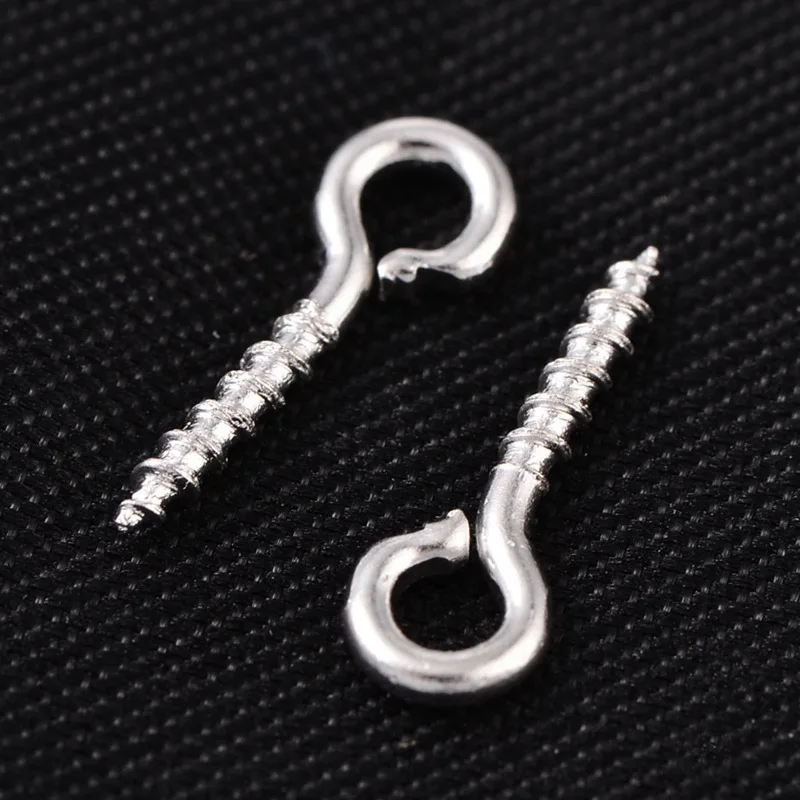10000pcs Iron Screw Eye Pin Bail Peg, For Half-drilled Beads, Silver color, about 10mm long, 4mm wide, 1mm thick, hole: 2mm
10000pcs Iron Screw Eye Pin Bail Peg, For Half-drilled Beads, Silver color, about 10mm long, 4mm wide, 1mm thick, hole: 2mm